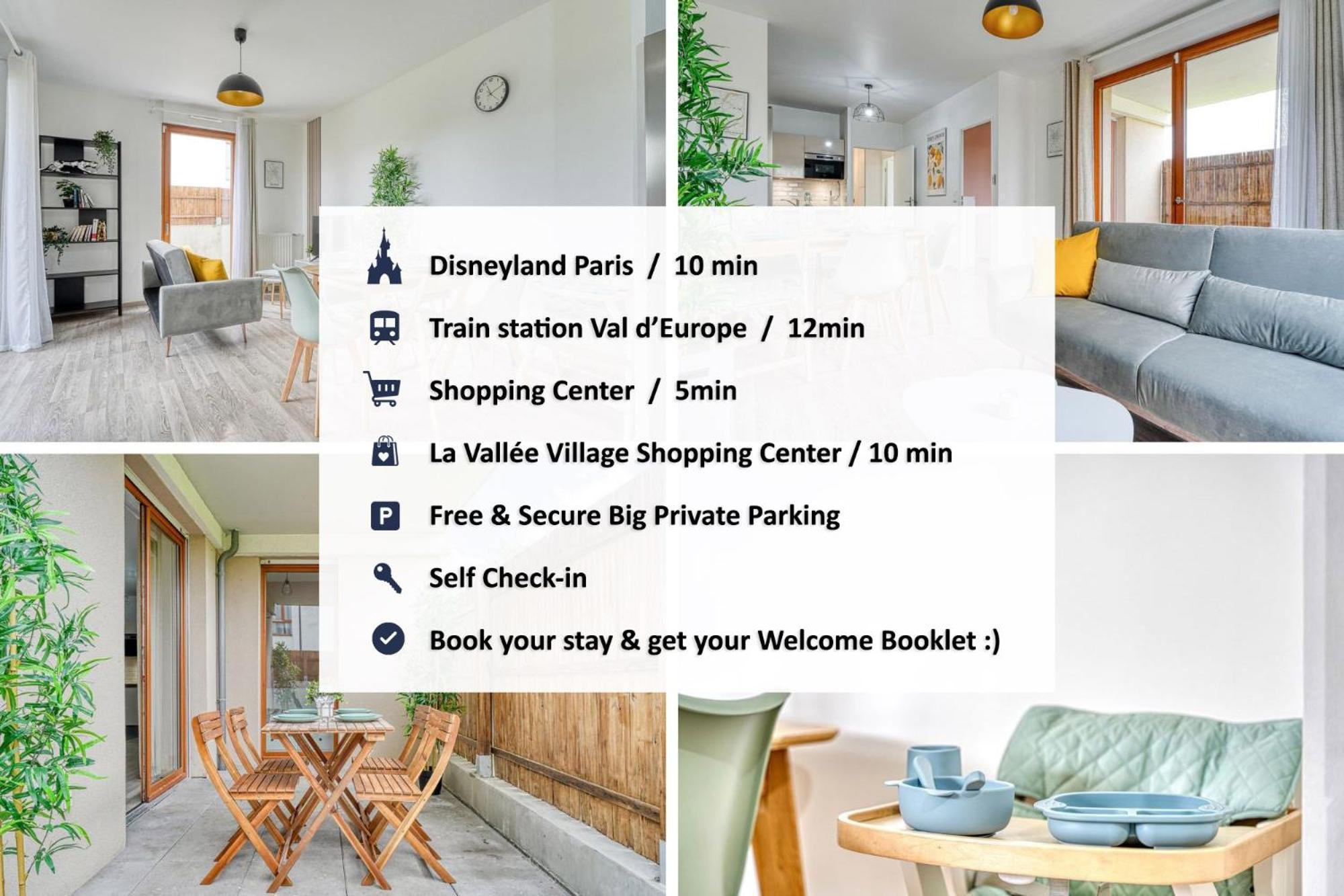 Bella Notte - 10 Min From Disneyland, Free Parking, Self Check-in, 7 Pers Montevrain